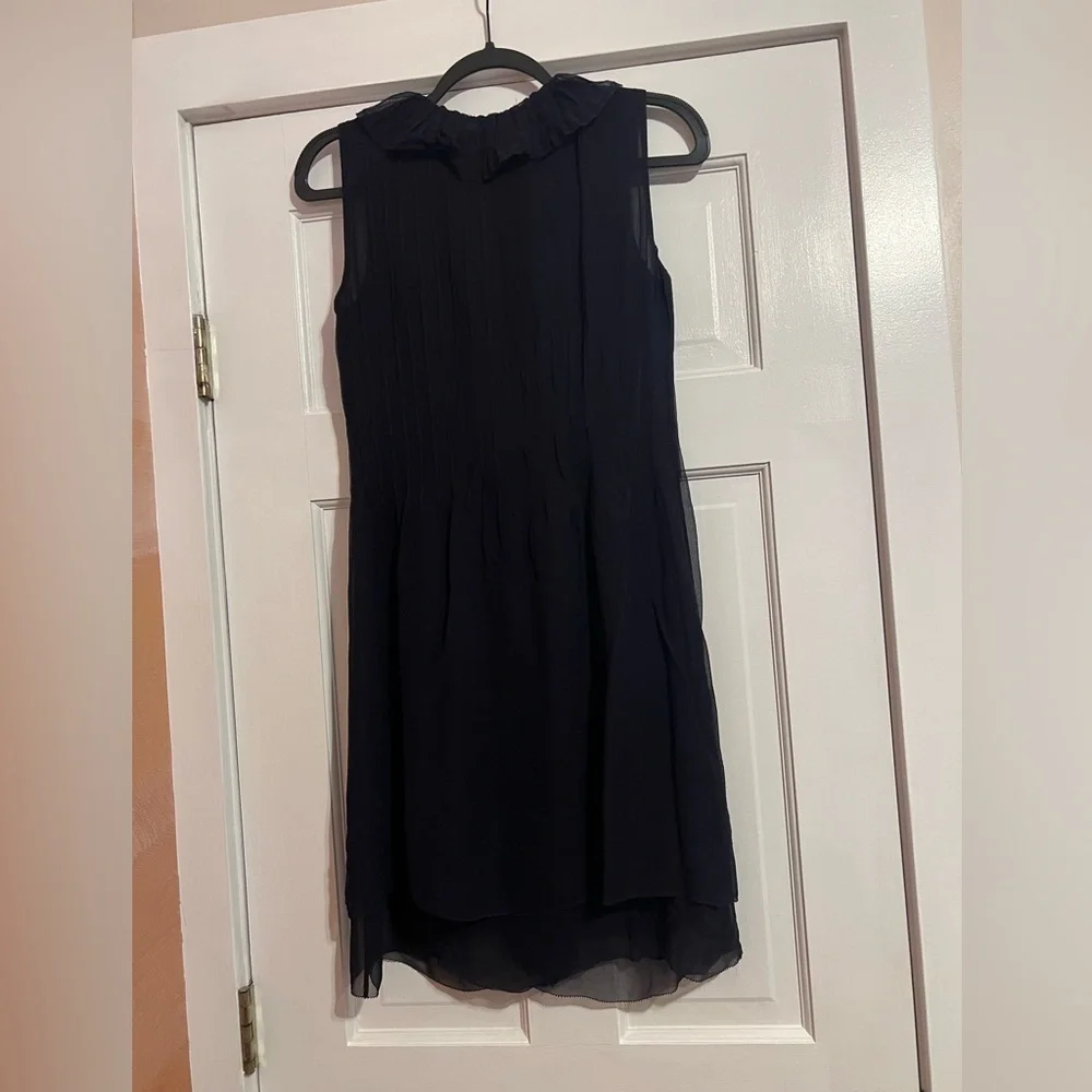 TORY BURCH • RUFFLE DRESS • NAVY - Picture 2 of 3